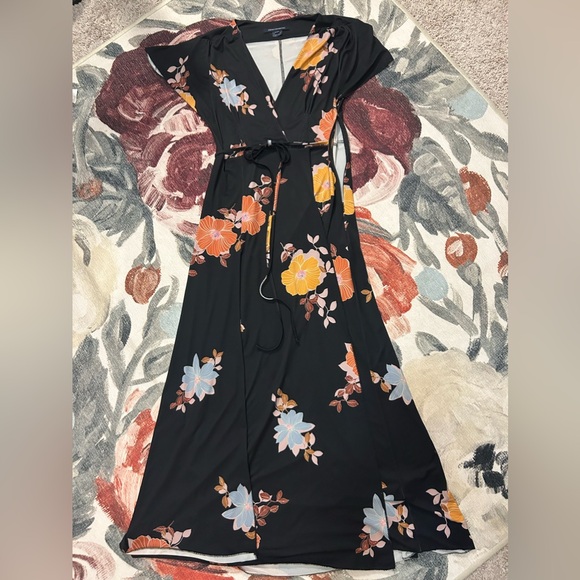 NWOT FRENCH CONNECTION Shikoku Crepe Maxi Dress - Picture 5 of 6